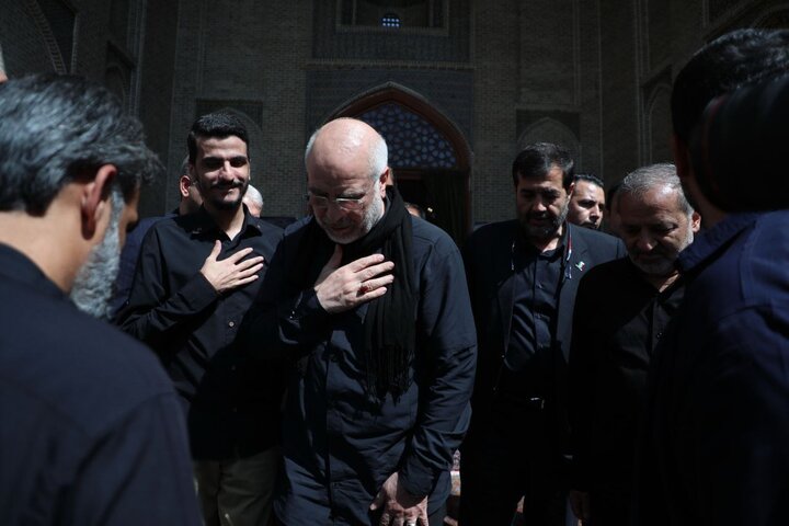 حضور رییس مجلس در مراسم بزرگداشت شهید حاج کاظمی