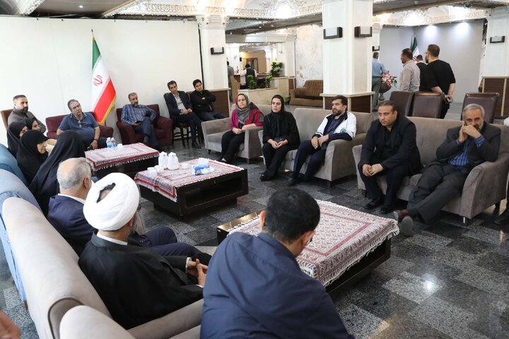 حضور نمایندگان مجمع استان تهران در محل اسکان شهروندان آسیب دیده