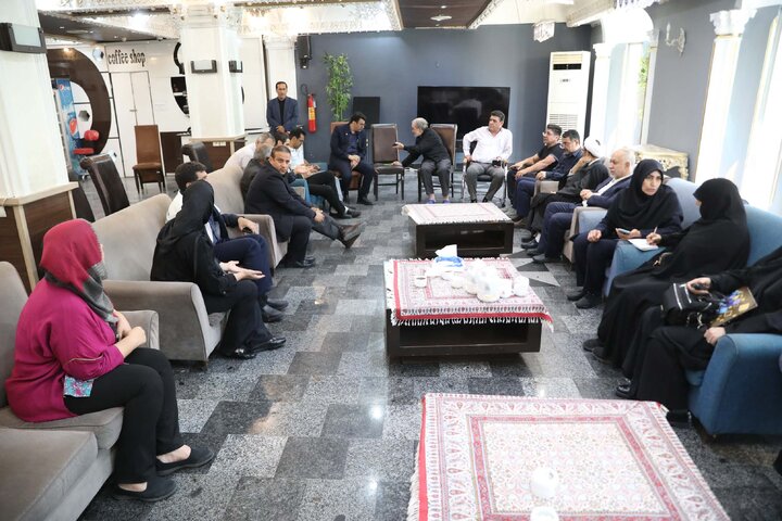 حضور نمایندگان مجمع استان تهران در محل اسکان شهروندان آسیب دیده