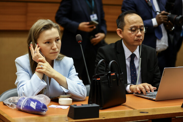 نشست پایبندی به حقوق بین الملل و منشور ملل متحد با حضور دکتر قالیباف - ژنو