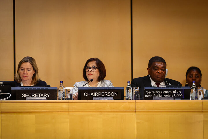 سخنرانی دکتر قالیباف در ششمین کنفرانس رؤسای مجالس جهان در ژنو