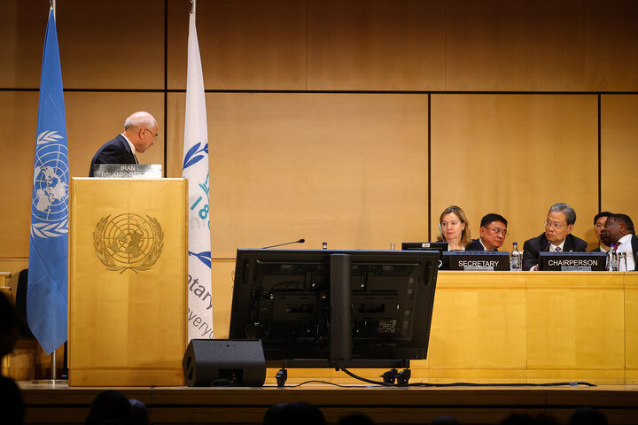 سخنرانی دکتر قالیباف در ششمین کنفرانس رؤسای مجالس جهان در ژنو