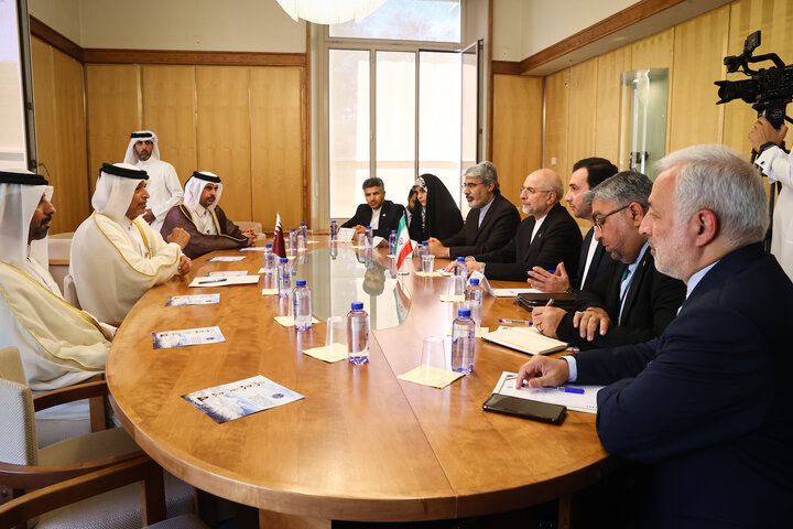 دیدار رئیس مجلس قطر با دکتر قالیباف