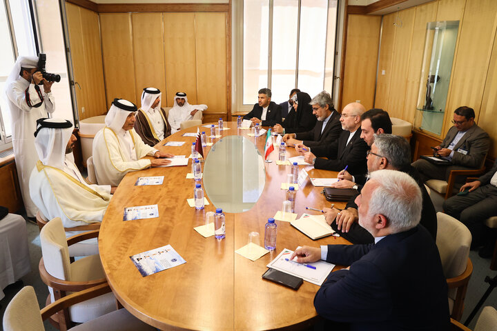 دیدار رئیس مجلس قطر با دکتر قالیباف