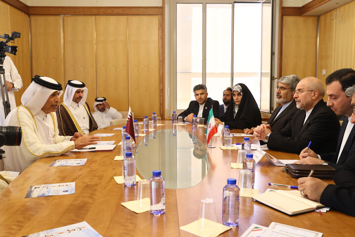 دیدار رئیس مجلس قطر با دکتر قالیباف