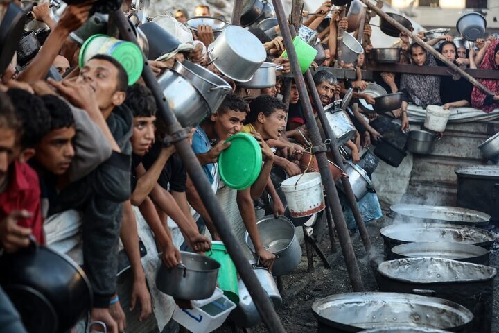 کوچاندن اجباری فلسطینیان از غزه پشت پرده تشدید قحطی و گرسنگی است