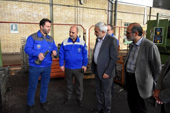 بازدید جعفری‌آذر از شرکت چرخشگر تبریز و پیگیری میدانی توسعه زیرساخت‌های ورزشی استان