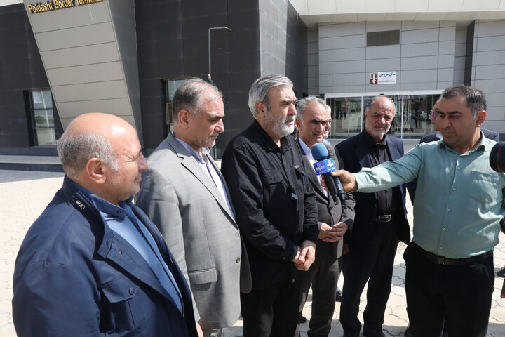 بازدید اعضای کمیسیون امنیت ملی از پایانه مرزی پلدشت