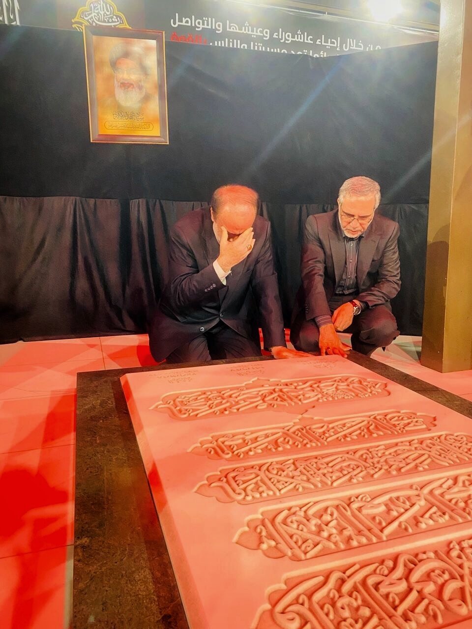 حضور هیأت پارلمانی ایران بر مزار شهید والامقام سید حسن نصرالله