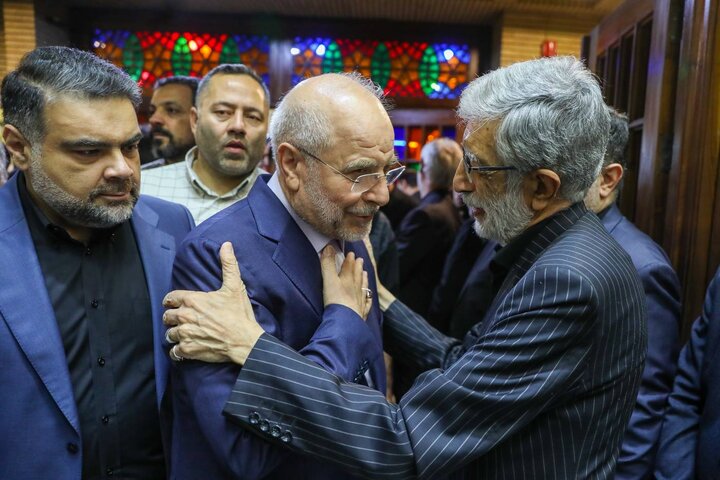 مراسم ختم مادر حداد عادل