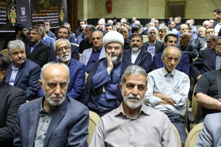 مراسم ختم مادر حداد عادل - حجت‌الاسلام محمد قمی، رئیس سازمان تبلیغات اسلامی