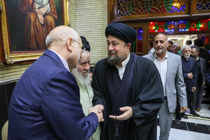 مراسم ختم مادر حداد عادل - حجت‌الاسلام والمسلمین سیدحسن خمینی