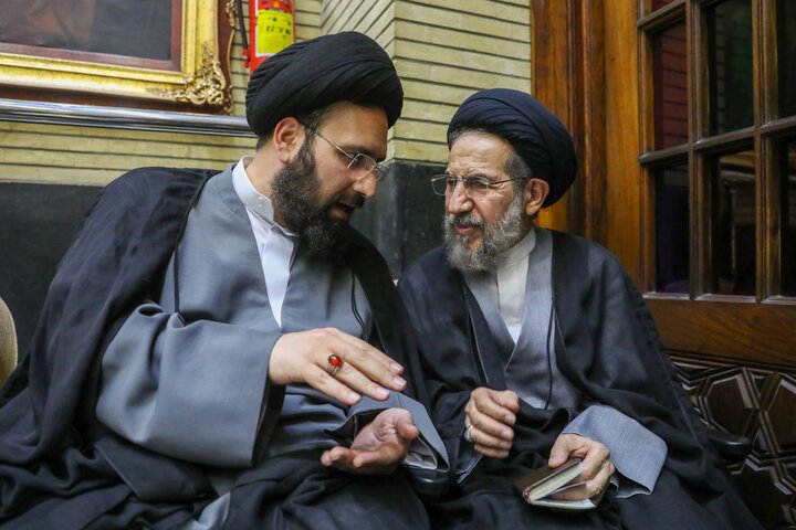 مراسم ختم مادر حداد عادل - حجت‌الاسلام محمدحسن ابوترابی‌فرد، حجت‌الاسلام سیدعلی خمینی