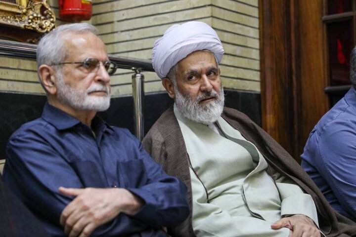 مراسم ختم مادر حداد عادل - حجت‌الاسلام حسین طائب، کمال خرازی