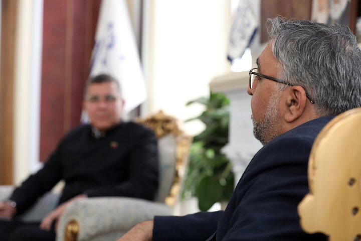 دیدار خوزه رافائل سیلوا سفیر ونزوئلا در ایران با  ابوالفضل عمویی