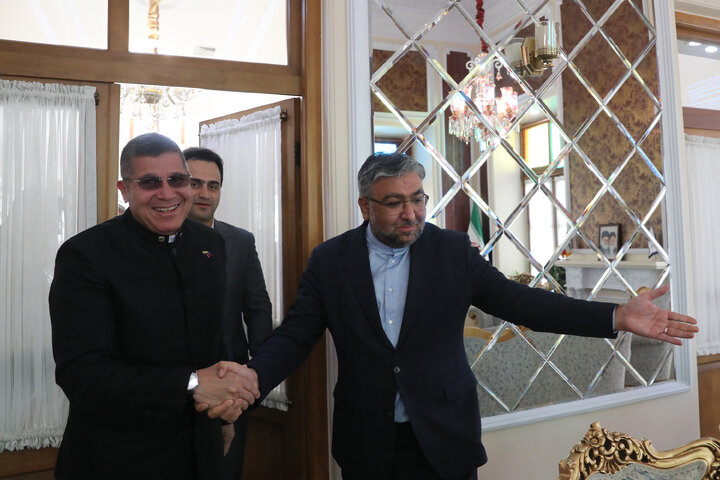 دیدار خوزه رافائل سیلوا سفیر ونزوئلا در ایران با  ابوالفضل عمویی