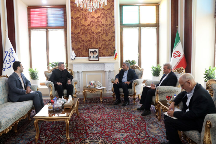 دیدار خوزه رافائل سیلوا سفیر ونزوئلا در ایران با  ابوالفضل عمویی
