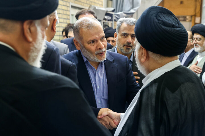 حضور دکتر قالیباف در مراسم ترحیم همسر مرجع عالیقدر آیت‌الله العظمی سیستانی
