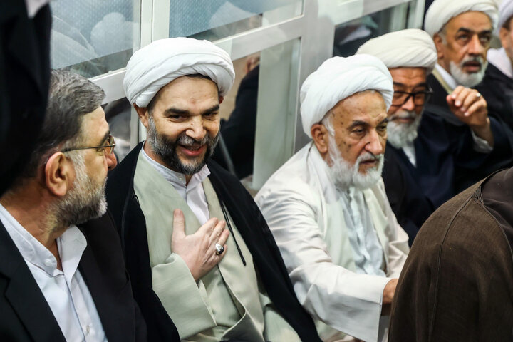 حضور دکتر قالیباف در مراسم ترحیم همسر مرجع عالیقدر آیت‌الله العظمی سیستانی
