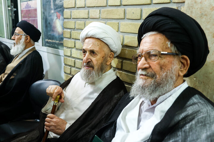 حضور دکتر قالیباف در مراسم ترحیم همسر مرجع عالیقدر آیت‌الله العظمی سیستانی