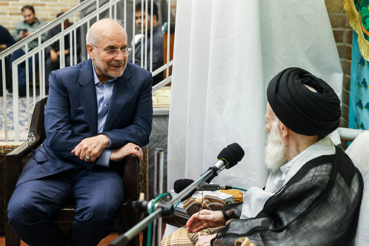 دیدار دکتر قالیباف و آیت‌الله شبیری زنجانی