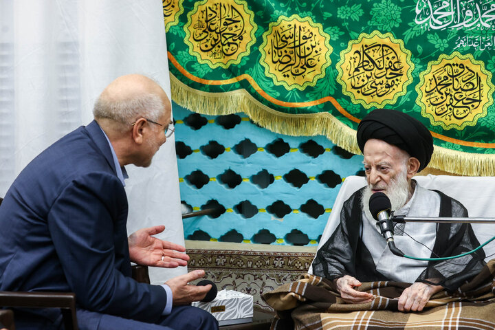 دیدار دکتر قالیباف و آیت‌الله شبیری زنجانی