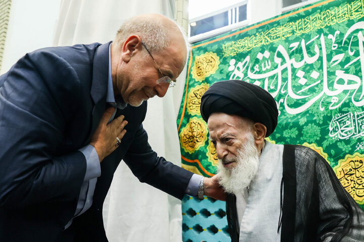 دیدار دکتر قالیباف و آیت‌الله شبیری زنجانی