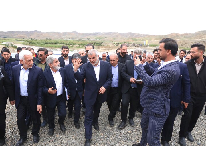بازدید نایب رئیس مجلس از سد انحرافی تولان