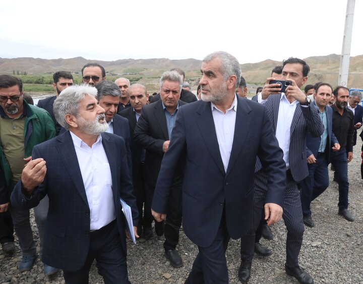 بازدید نایب رئیس مجلس از سد انحرافی تولان