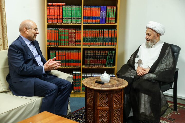 دیدار دکتر قالیباف و آیت‌الله سبحانی