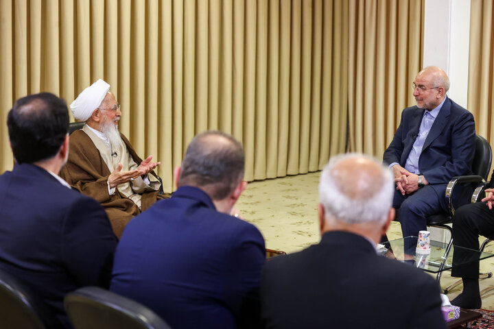 دیدار دکتر قالیباف و آیت‌الله جوادی آملی