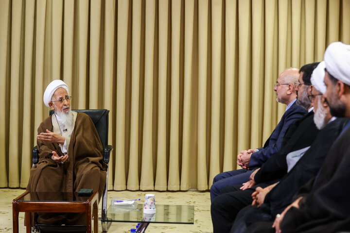 دیدار دکتر قالیباف و آیت‌الله جوادی آملی