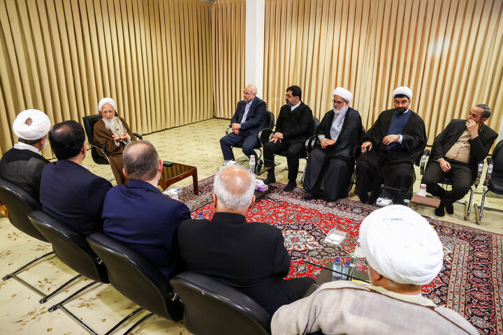 دیدار دکتر قالیباف و آیت‌الله جوادی آملی