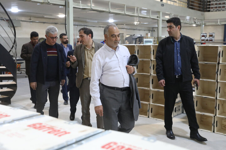 بازدید از چند شرکت دانش بنیان در پارک فن آوری استان