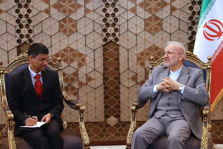 دیدار سفیر جدید هند با منوچهر متکی