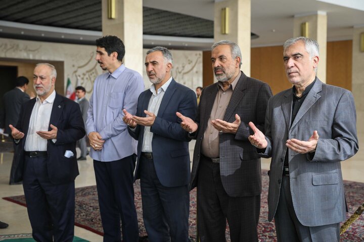 مراسم ختم والده ابوالفضل ظهره وند نماینده تهران