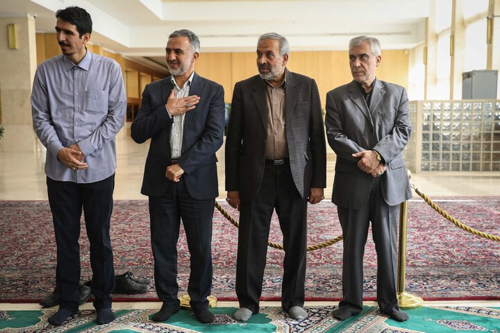 مراسم ختم والده ابوالفضل ظهره وند نماینده تهران