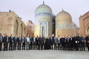 بازدید اعضای کمیسیون عمران از پایگاه میراث جهانی شیخ صفی‌الدین اردبیلی