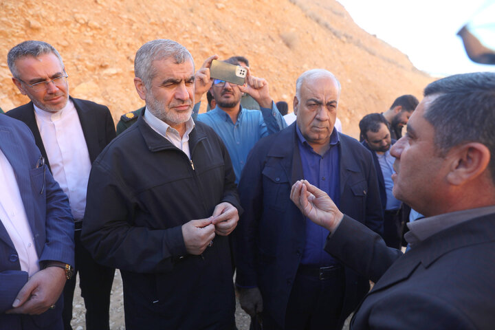 بازدید نایب رئیس مجلس از پروژه جاده سپیدان به آبگرم