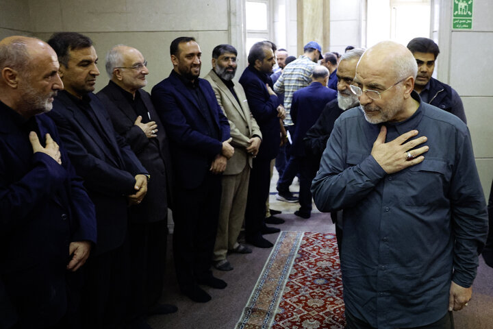 حضور دکتر قالیباف در مراسم ختم سردار علیرضا افشار
