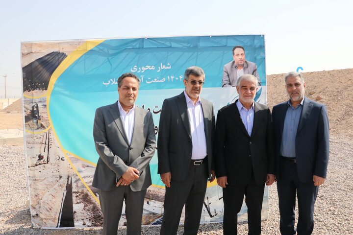 افتتاح مخزن ۱۵ هزار متر مکعبی شهید موسوی یزد با حضور جوکار