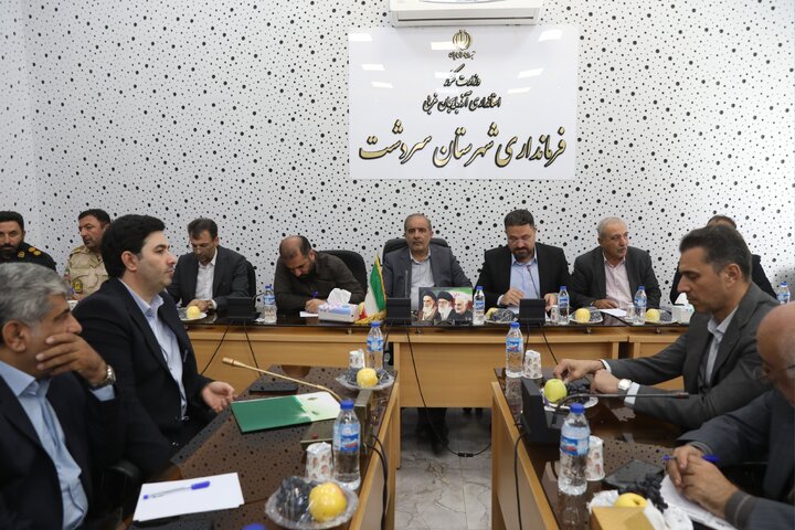 جلسه جمع بندی مصوبات سفر  به شهرستان سردشت