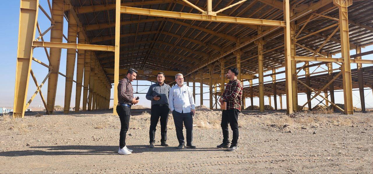 بازدید زنگنه از پروژه مجتمع تعمیرات واگن احیا ریل ایرانیان در تربت حیدریه محسن زنگنه