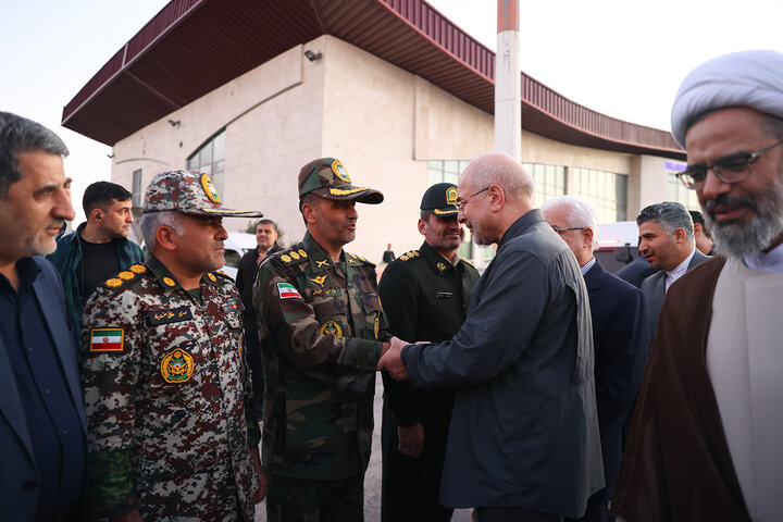 ورود دکتر محمدباقر قالیباف به فرودگاه بجنورد