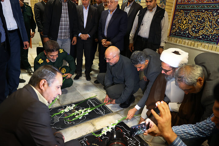 حضور در امامزاده سیدعباس و گلزار شهدا