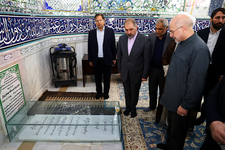 حضور در امامزاده سیدعباس و گلزار شهدا