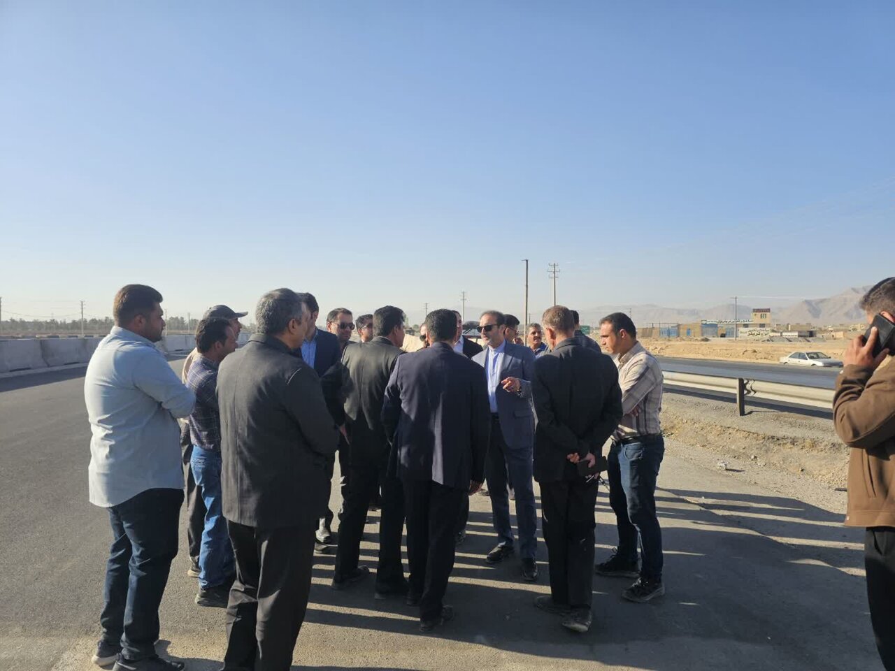 بازدید نماینده شهرضا و دهاقان از روند اجرای پروژه تقاطع غیرهمسطح میدان بسیج