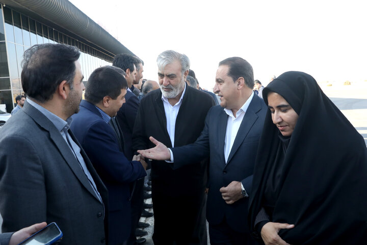 ستقبال از اعضای کمیسیون امنیت ملی در فرودگاه ایلام و حضور در گلزار شهدا