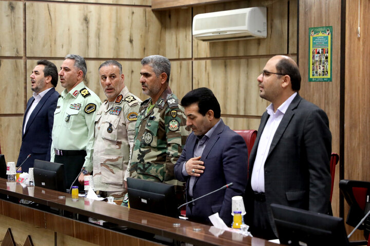 نشست اعضای کمیسیون امنیت ملی و شورای تامین استان ایلام