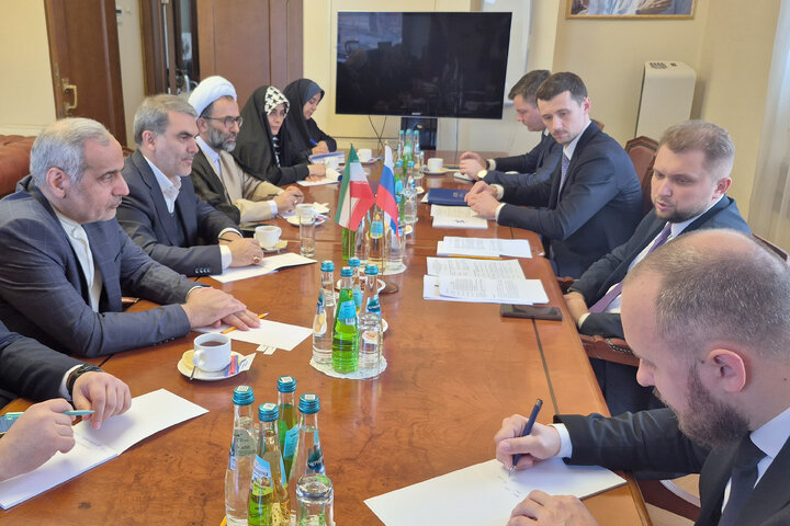 دیدار هیأت پارلمانی ایران با معاون رئیس دومای دولتی فدراسیون روسیه